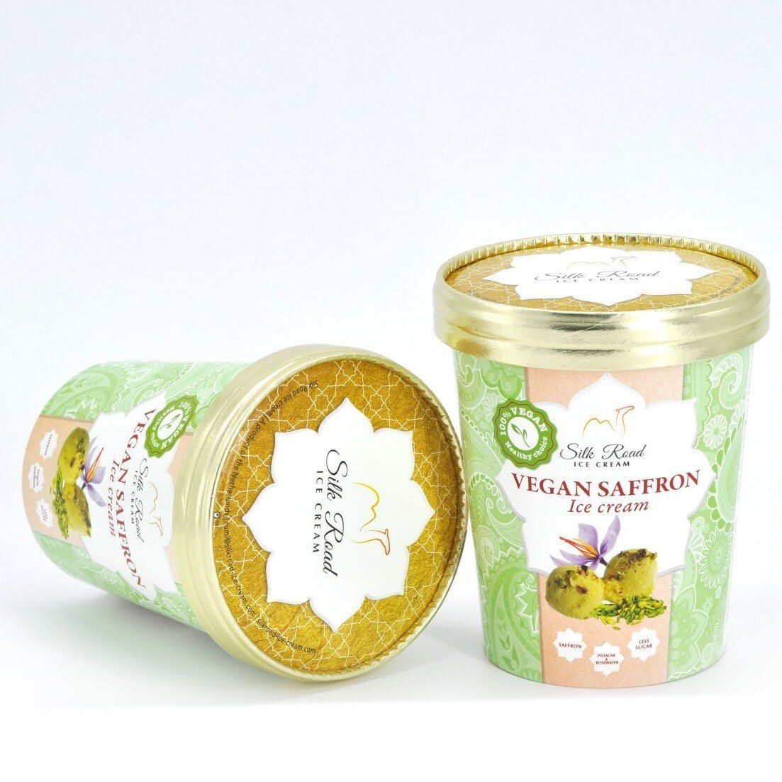 Vegan Saffron Ice Cream