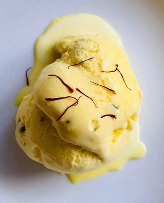 Vegan Saffron Ice Cream