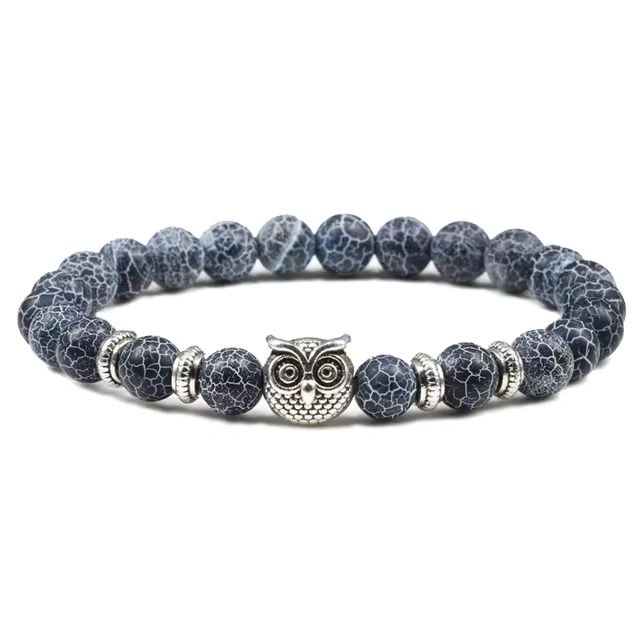 Owl Head Natural Blue Store Bracelet