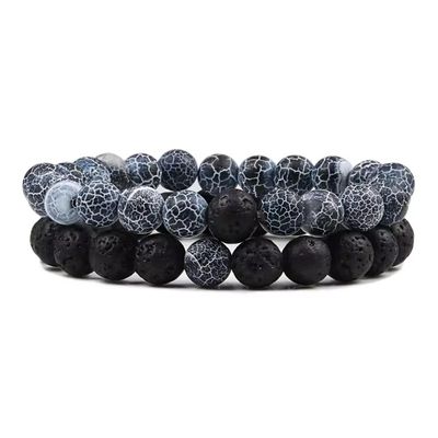 Natural Stone Couple Bracelet