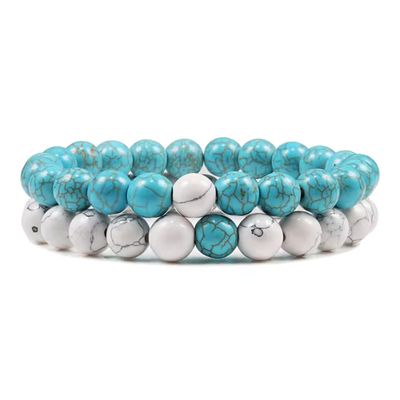 Natural Stone Couple Bracelet
