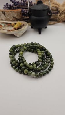 Groene Jade armband - 6 mm