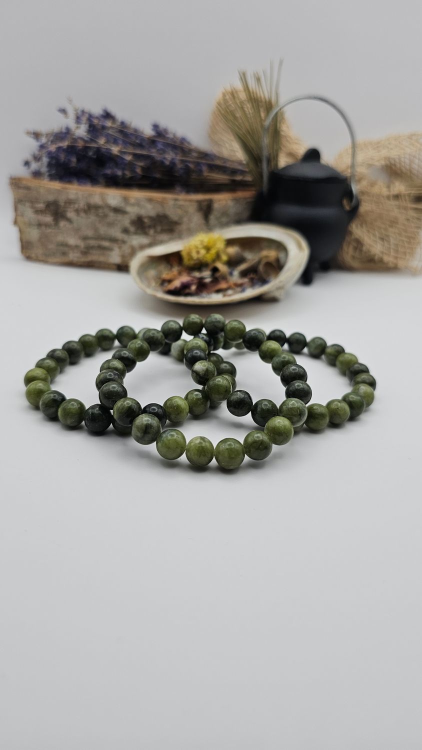 Groene Jade armband - 8 mm