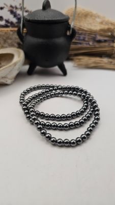 Hematiet armband - 4 mm - Kind