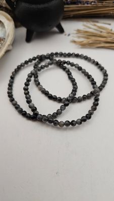 Larvikiet armband - 4 mm