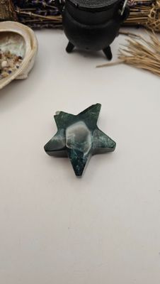 Mos Agaat Ster - 57 gram - klein hoekje af