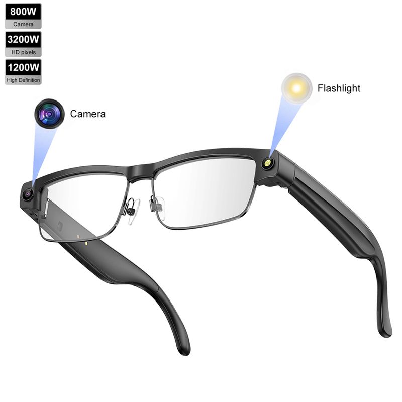 SANVNET L802 Smart Glasses with Video Recording 8MP HD Camera AI Translation  WIFI Transfer Sunglasses Smart Wearable Headset