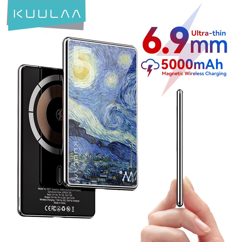 KUULAA Magsafe Power Bank 5000mAh Slim!