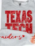 Texas Tech with Sleeve Crewneck