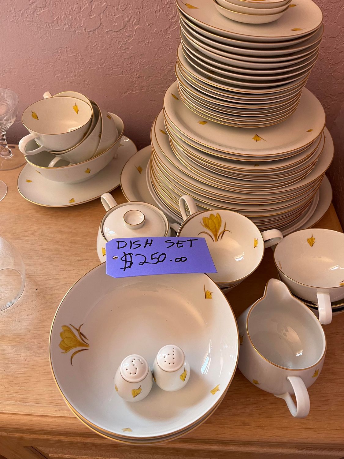 Fine china complete place setting