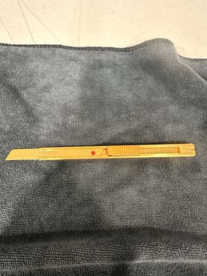 Laser Engraved 24K Gold Tint Knife