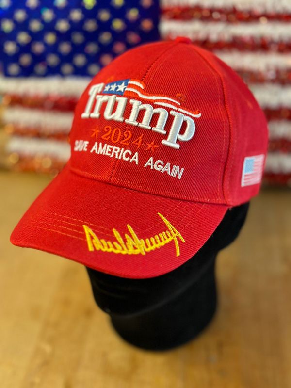 Trump&#39;s Signature Hat In Red