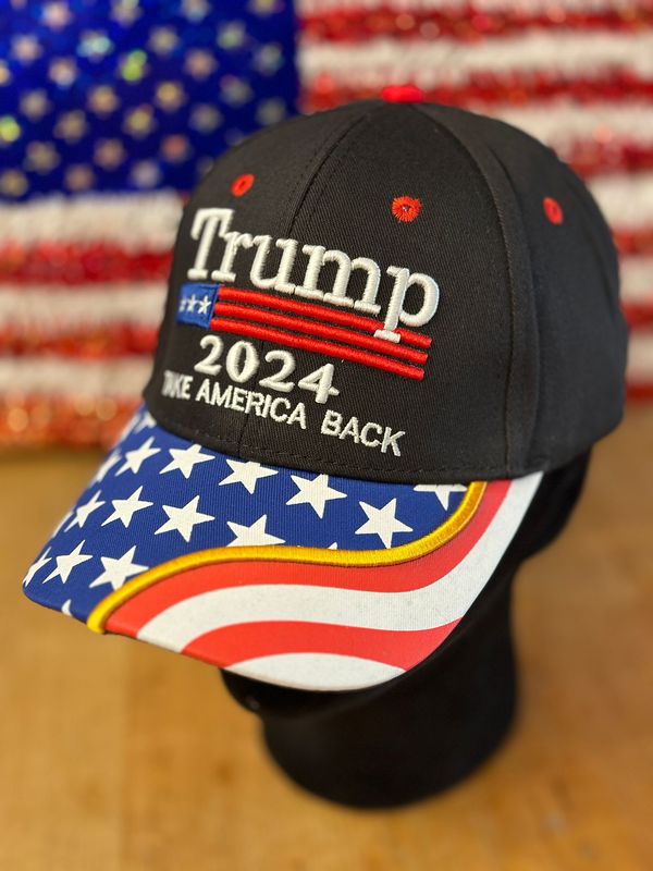 Trump 2024 Take America Back Hat In Black