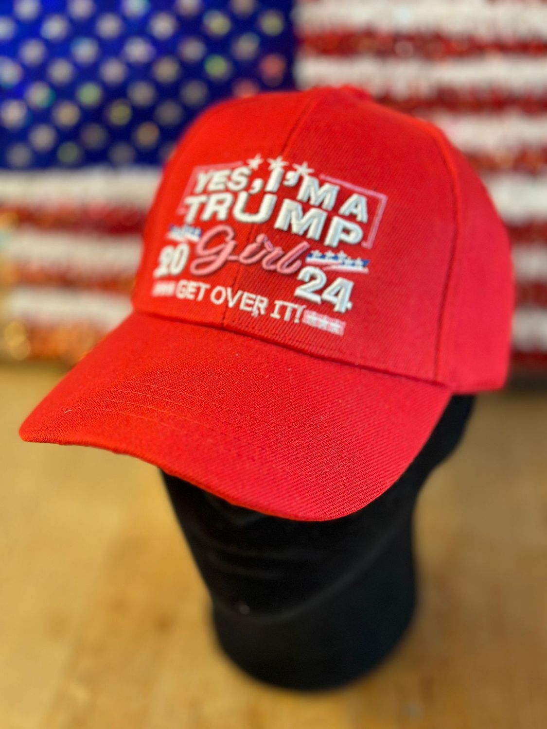 Trump Girl - Get Over It Hat In Red