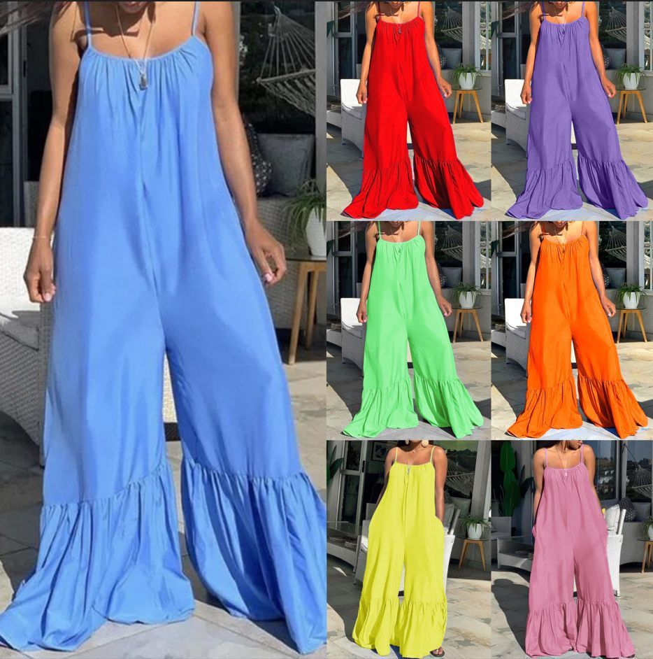 Strapless Casual Flare Jumpsuit
