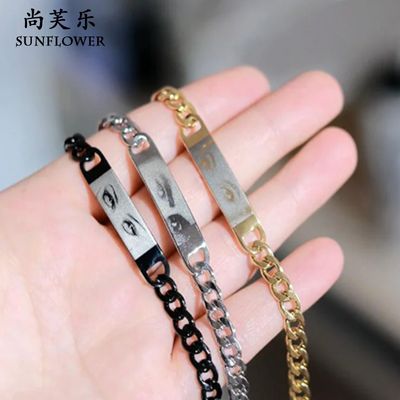 Personalized Trend Diy Laser Engraved Hot Stainless Steel Lovers