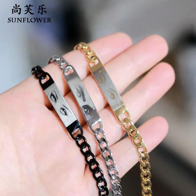 Personalized Trend Diy Laser Engraved Hot Stainless Steel Lovers