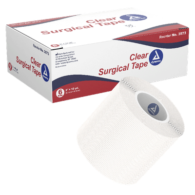 Medical Tape Dynarex® Transparent 2 Inch X 10 Yard Adhesive Non Sterile. Box of 6