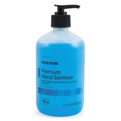 Hand Sanitizer McKesson Premium 18 oz. Ethyl Alcohol Gel Pump Bottle, 1 Each
