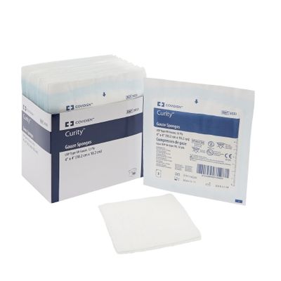 Drain Sponge Excilon™ 4 X 4 Inch 6-Ply Sterile 2 per Pack. Box of 25 Packs