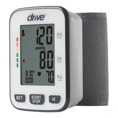 Home Automatic Digital Blood Pressure Monitor Drive™ Medium Cuff Cloth Fabric Cuff 13 - 22 cm Wrist
