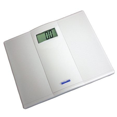 Floor Scale Health O Meter® Digital Display 550 lbs. / 250 kg Capacity White Battery Operated