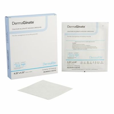 Alginate Dressing DermaGinate® 4-1/4 X 4-1/4 Inch Square, Box of 10