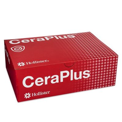 Hollister Ostomy Barrier New Image™ CeraPlus™ Trim to Fit, Extended Wear Adhesive Tape Borders 70 mm Flange Blue Code System Up to 2 Inch Opening, Box of 5