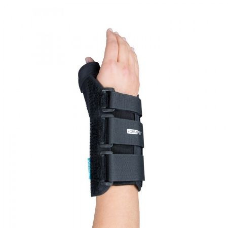 Thumb Spica Ossur® Formfit® X-Small D-Ring / Hook and Loop Strap Closure Right Hand Black