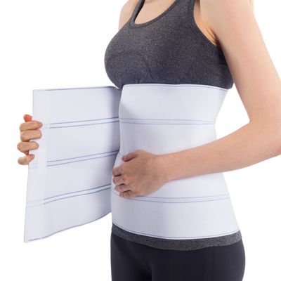 Abdominal Binder  4 Panel Small 12&quot; Hook and Loop Closure 30 to 45 Inch Waist Circumference