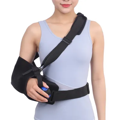 Adjust Arm Sling With Shoulder Abduction Support Pillow, Orthopedic Medical Arm Sling for Shoulder Surgery. Universal