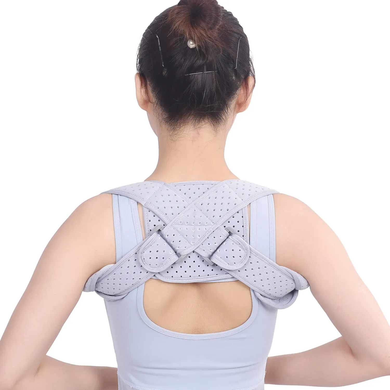 Clavicle Support, Hunchback Adjustment Breathable. Posture Corrector Fixation Belt. 1 Each