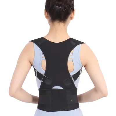 Lumbar Back Waist Brace, Black 1 Each