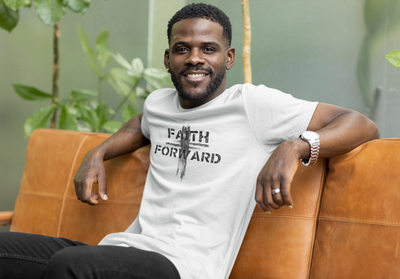 Faith Forward Distressed Cross Unisex T-Shirt