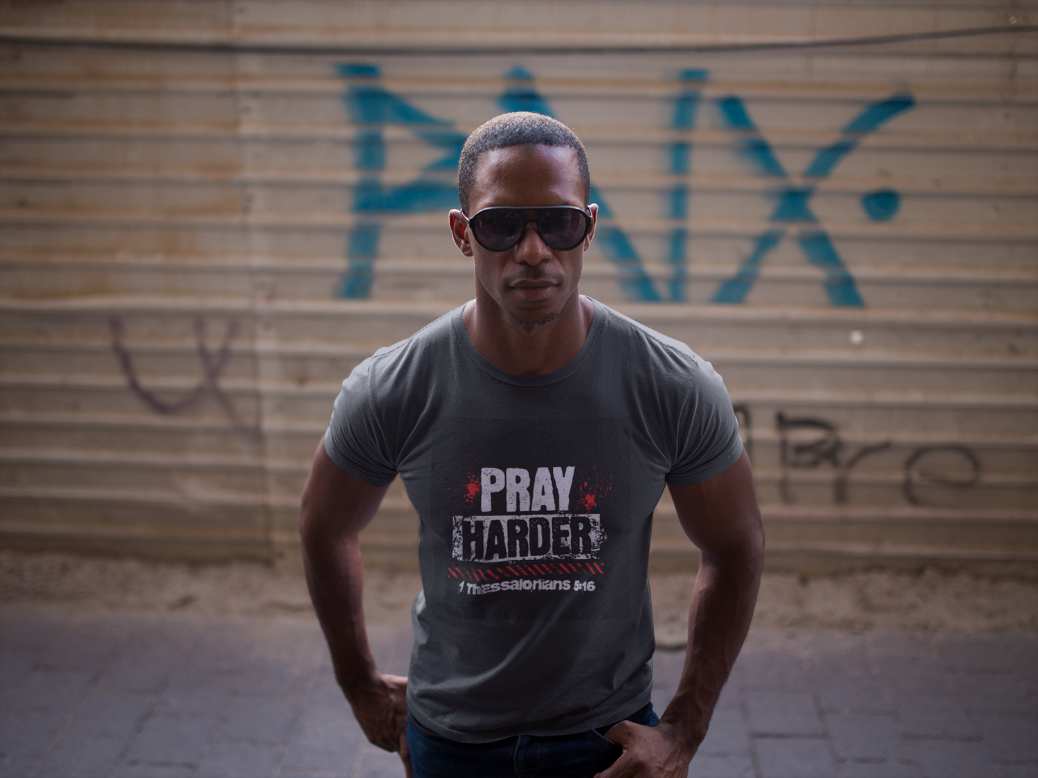 Faith Forward, Prayer Harder Unisex T-Shirt