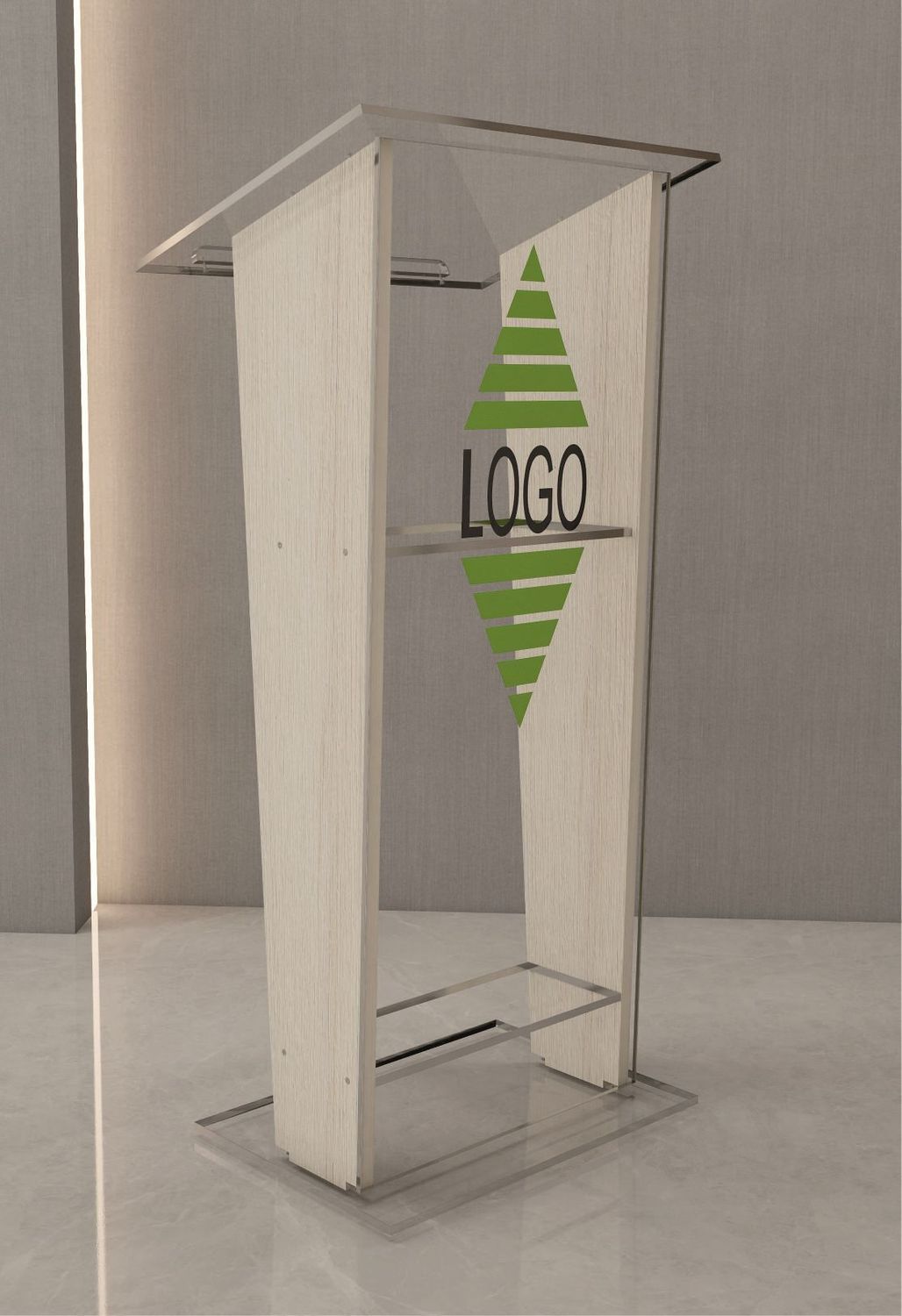 Atril AT46 Atril de madera y metacrilato