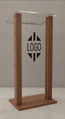 Atril de madera y metacrilato