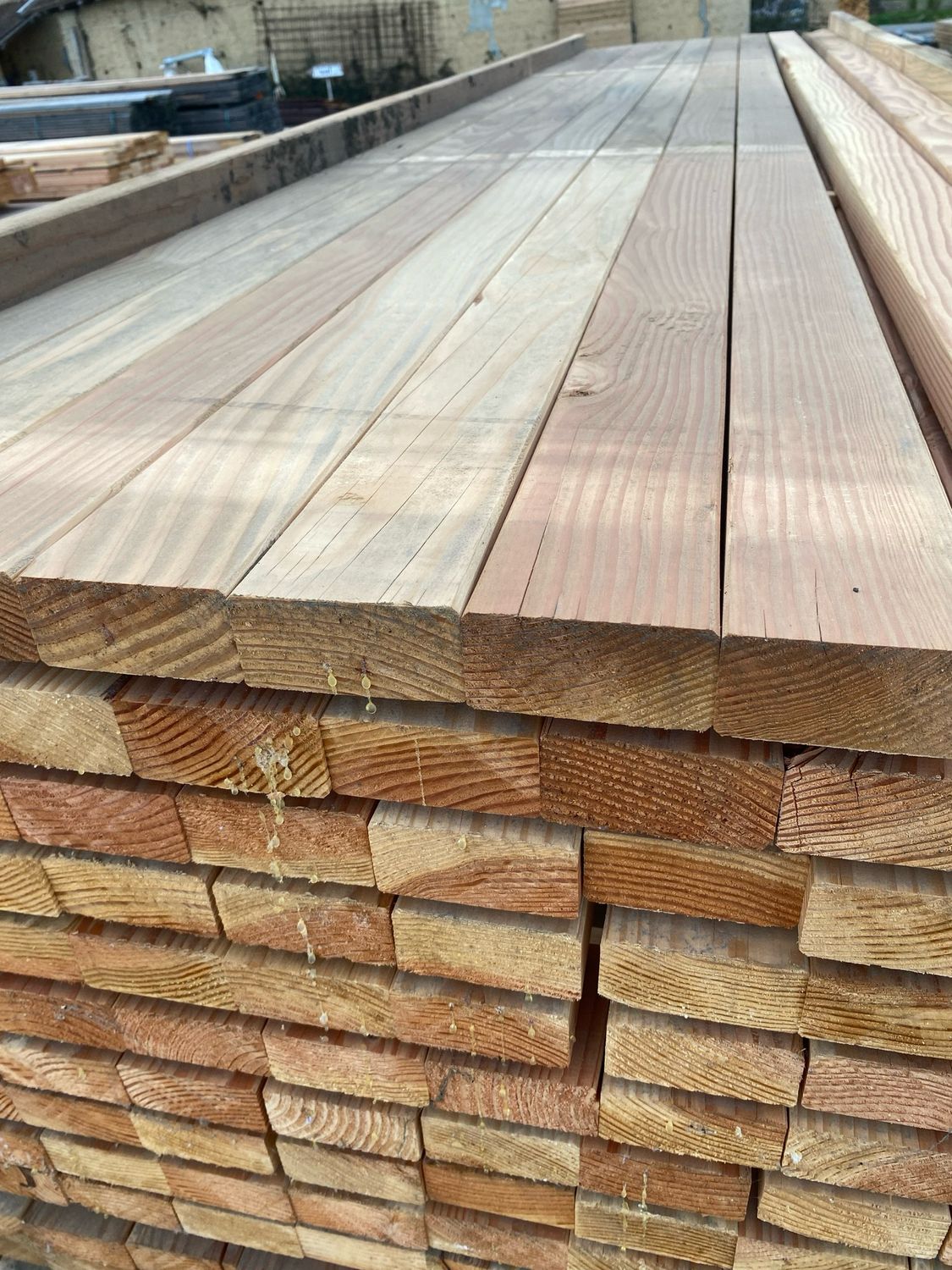 Chevron 7.5cmx 11cm  L 4 m Sapin traité