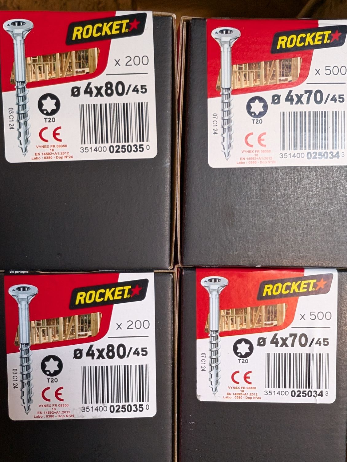 Vis zinguée TF Etoile ROCKET