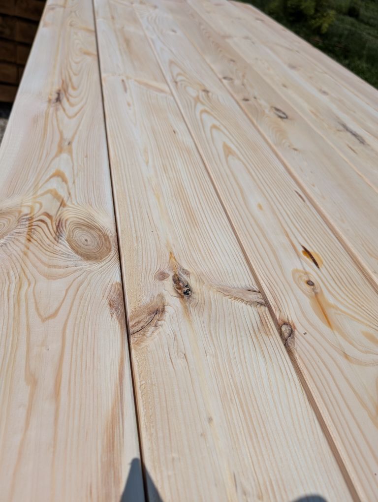 Lame de terrasse en pin naturel, 28.60€/ m2