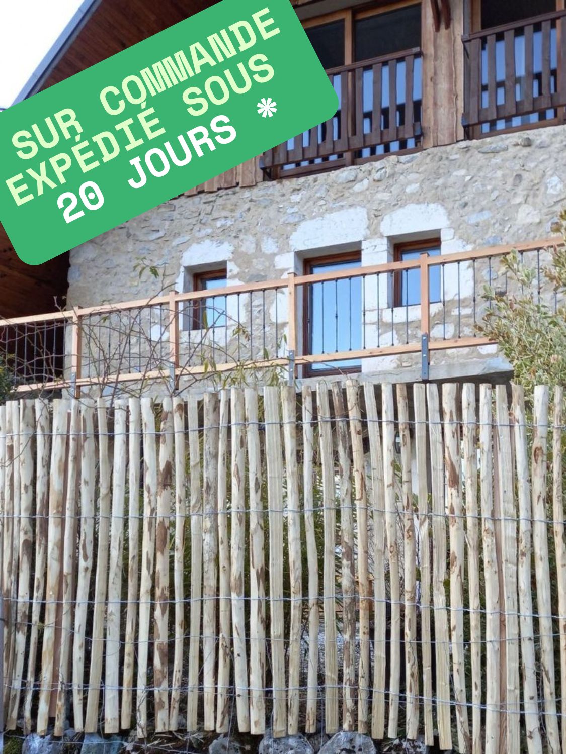 GANIVELLE FENDUE MAIN CHATAIGNIER à partir de
