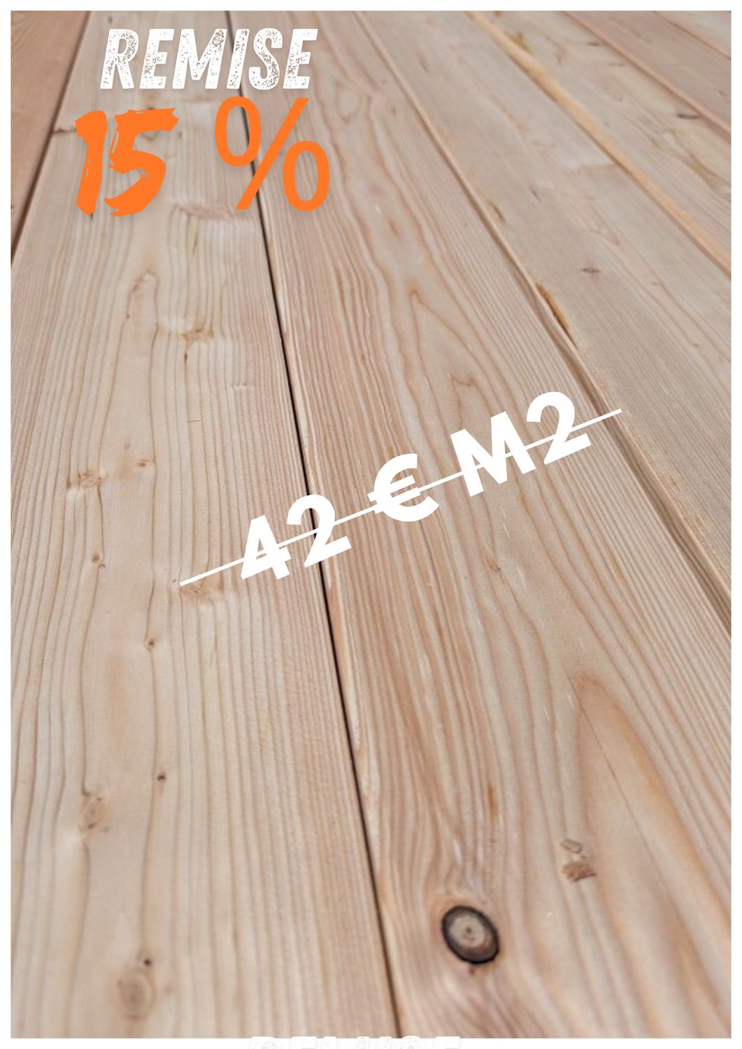 Lame de terrasse en Mélèze 35.70€/m2