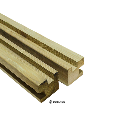 Poteau d'angle bois 90x90 L2.40m