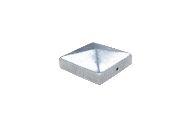 Chapeau de poteau galvanisé 9 x 9 cm