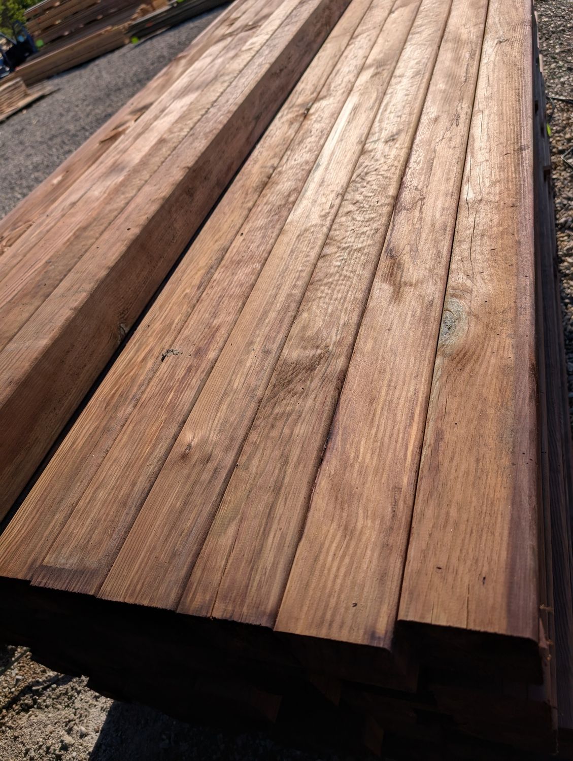 Poteau carré 9X9 cm pin traité classe 4 Choix 1 à partir de