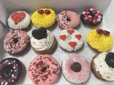 GF DAIRY FREE Valentines Day Cake Donut Box