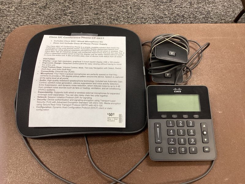 Cisco Conference Phone + Wired Microphone