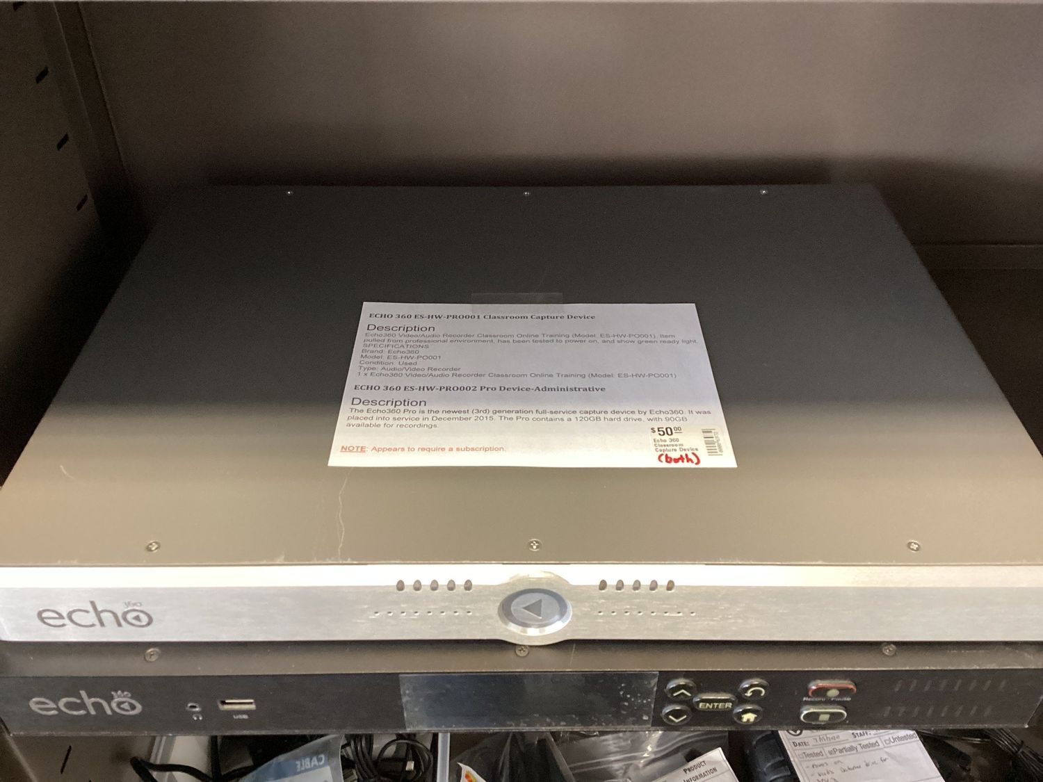 Echo 360 Classroom Capture Device