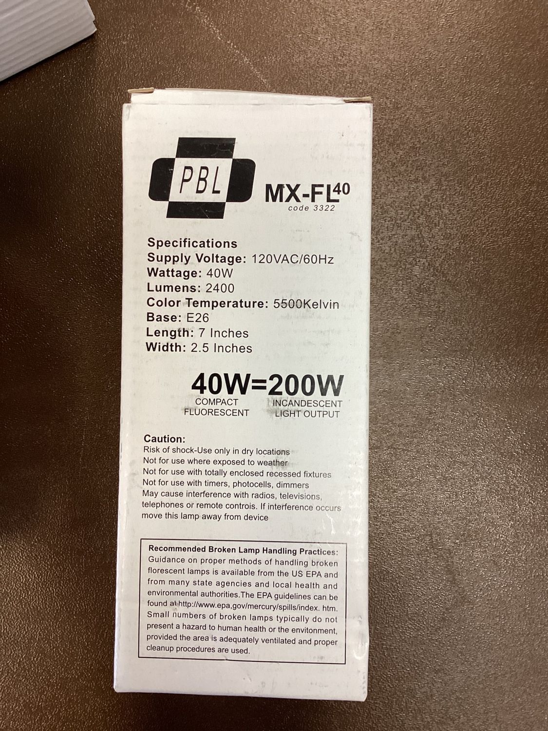 MX FL 50 (40W=200W) Bulbs for studio lighting