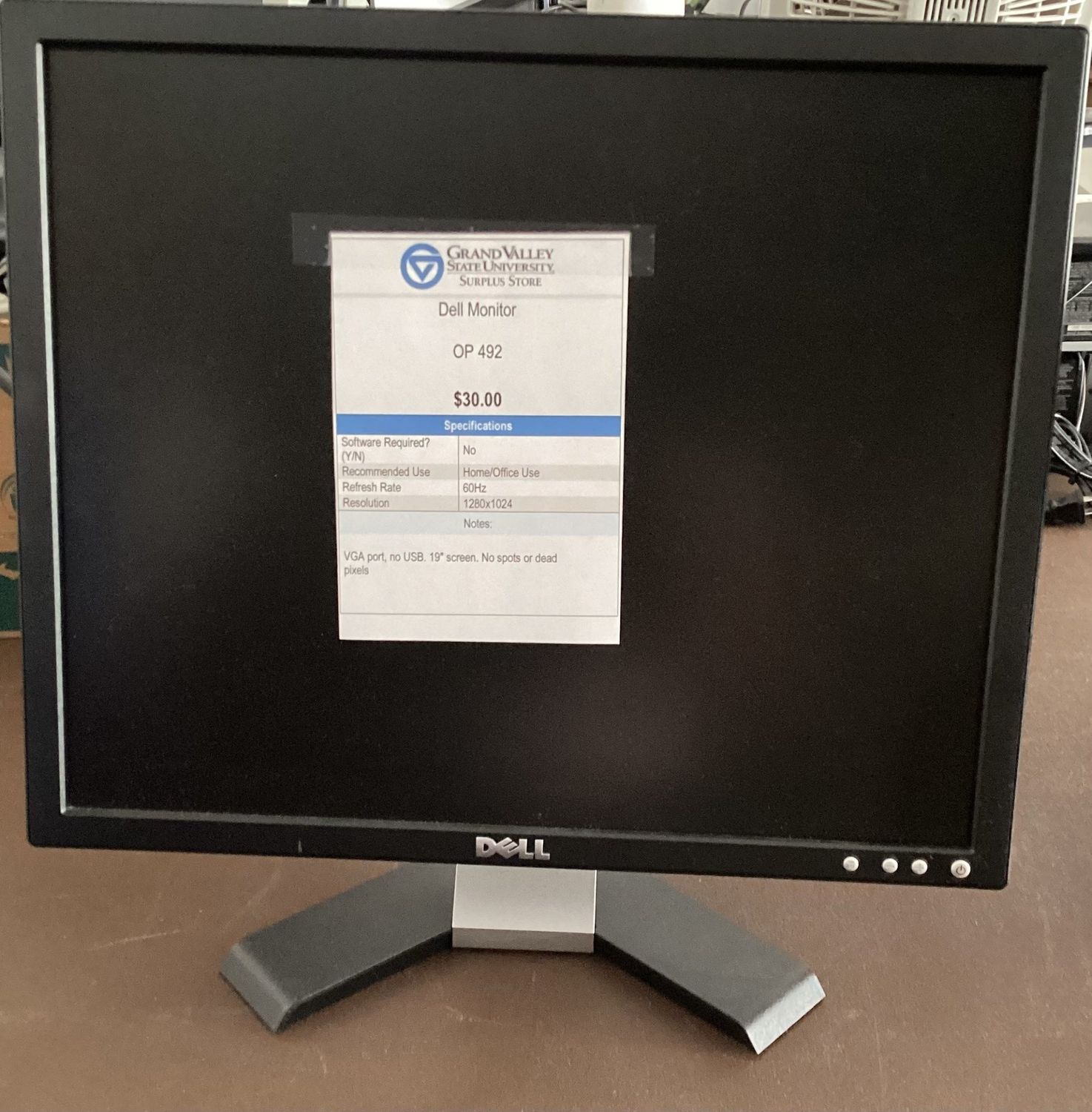 Dell monitor OP492